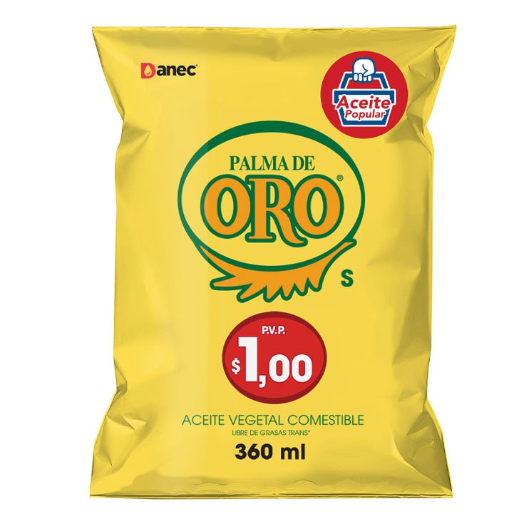 Aceite palma de oro 480 ML (Fundas)
