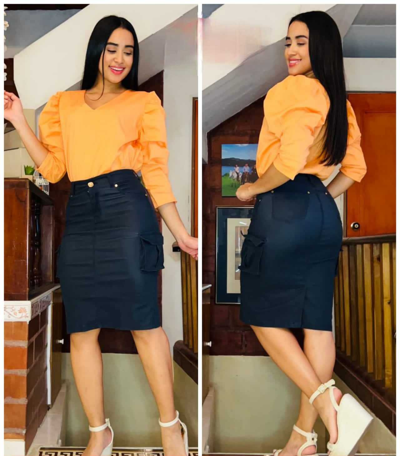 Falda Cuerina