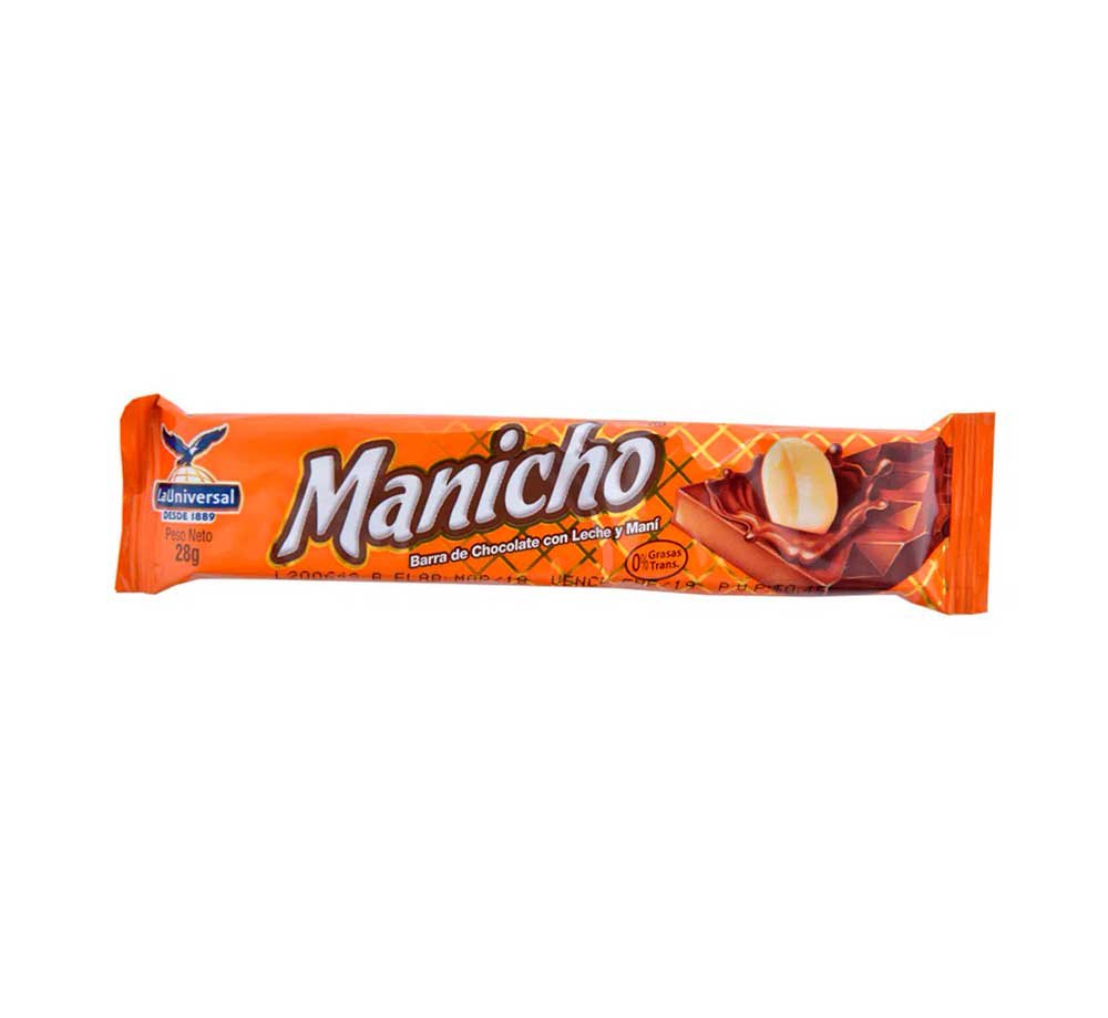 MANICHO BARRA DE CHOCOLATE  28 G